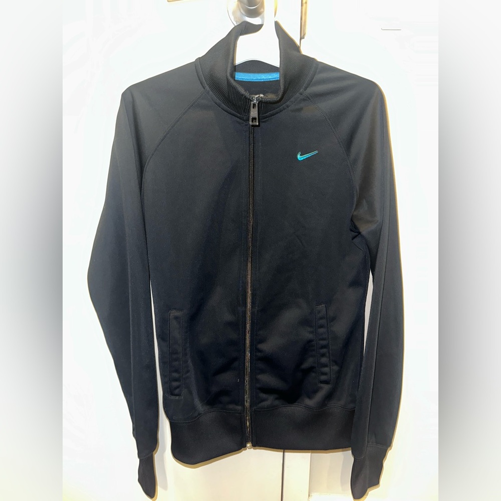 Nike Navy Track Jacket with Blue Logo